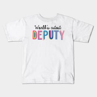 Deputy Gifts | World's cutest Deputy Kids T-Shirt